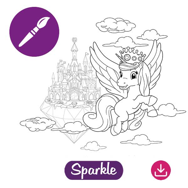 Lissy Pony Malbild Sparkle