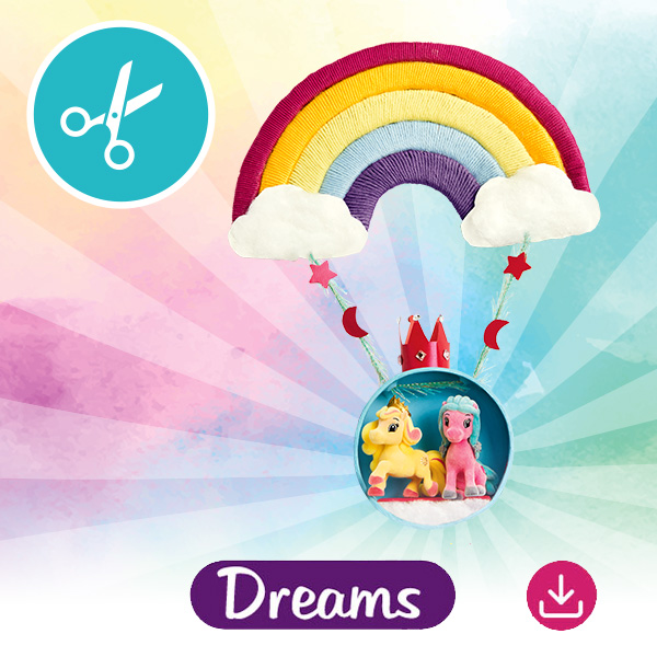 Lissy Pony Basteln Regenbogen-Schaukel