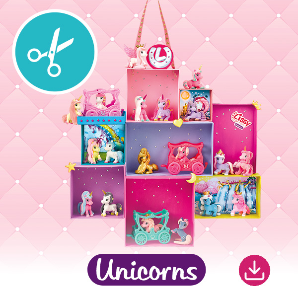 Lissy Pony Basteln regal für Einhörner