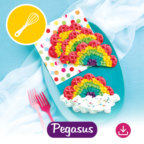 Lissy Pony Rezept Regenbogen-Waffeln